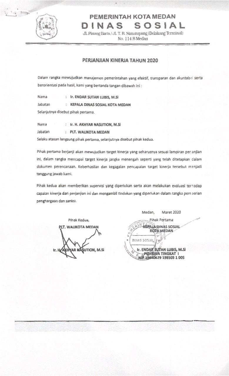 PERJANJIAN KINERJA Dinas PMD Kab. Sigi
